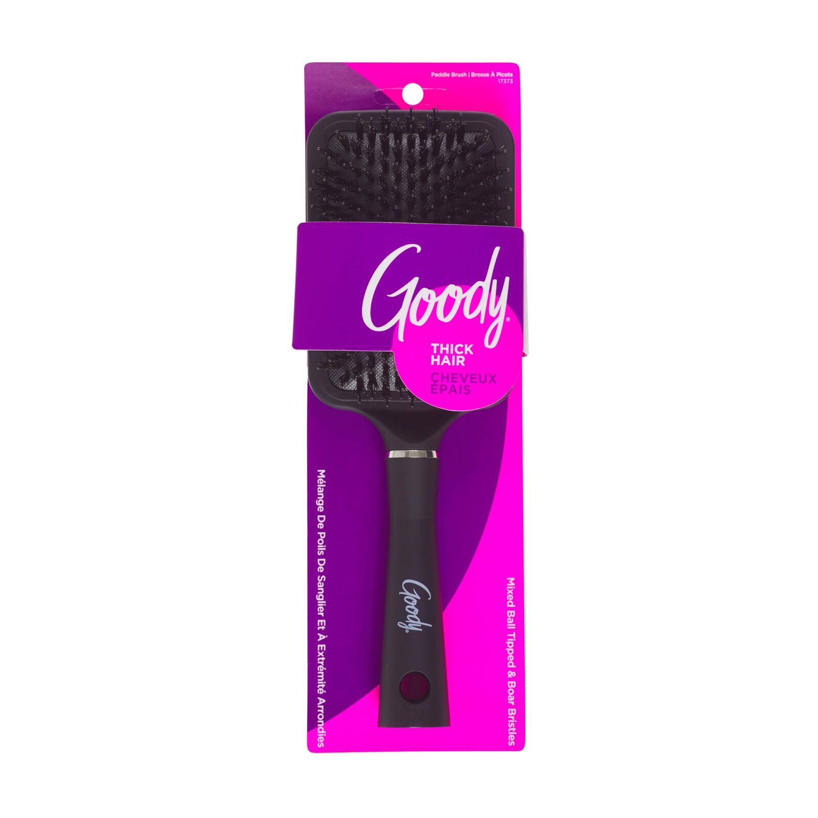 GOODY CUSTOM SYLE PADDLE BRUSH FOR THICK HAIR UPC:041457173732 PACK:48/3