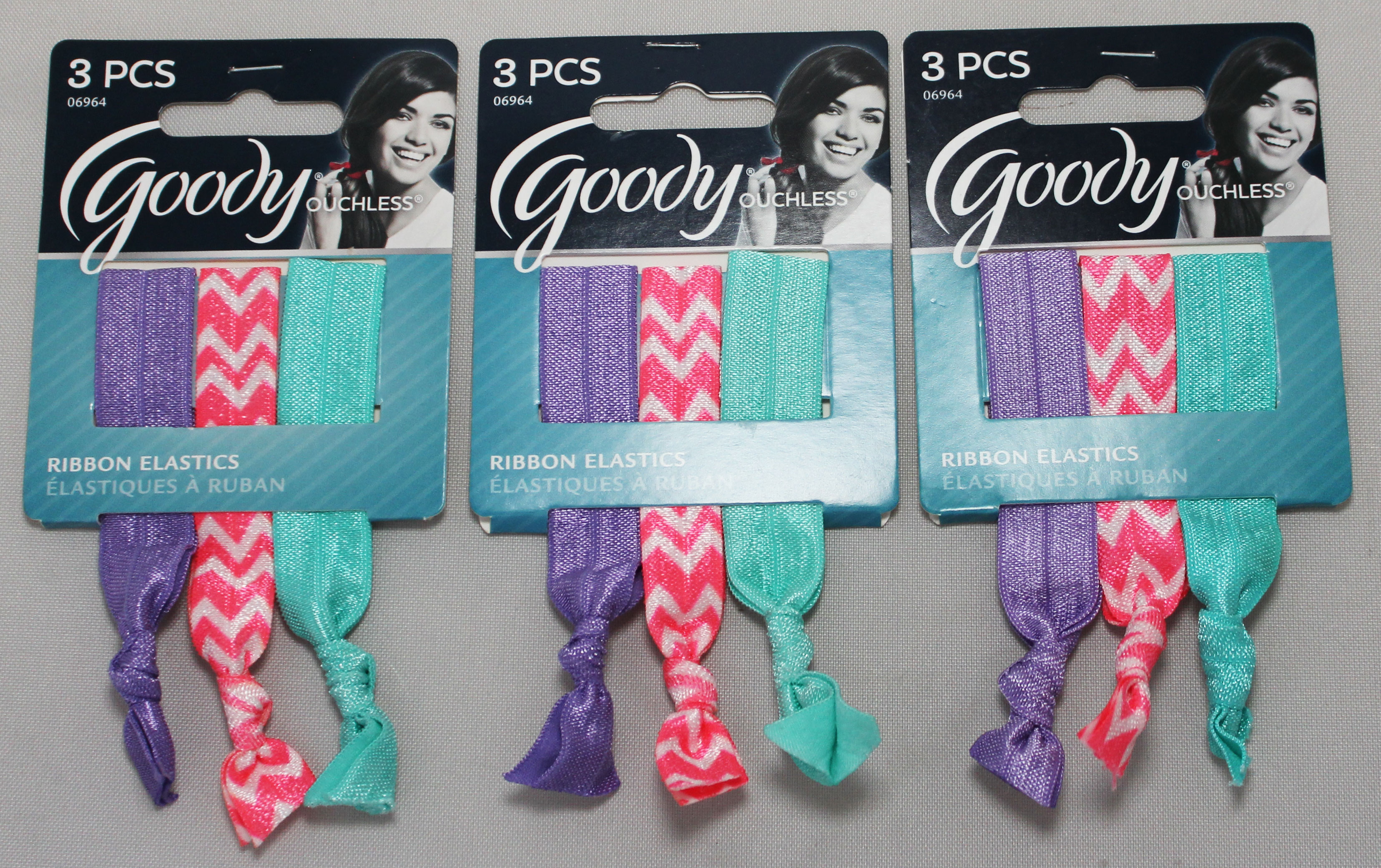 Goody Ribbon Elastics, 3ct 1 Pack