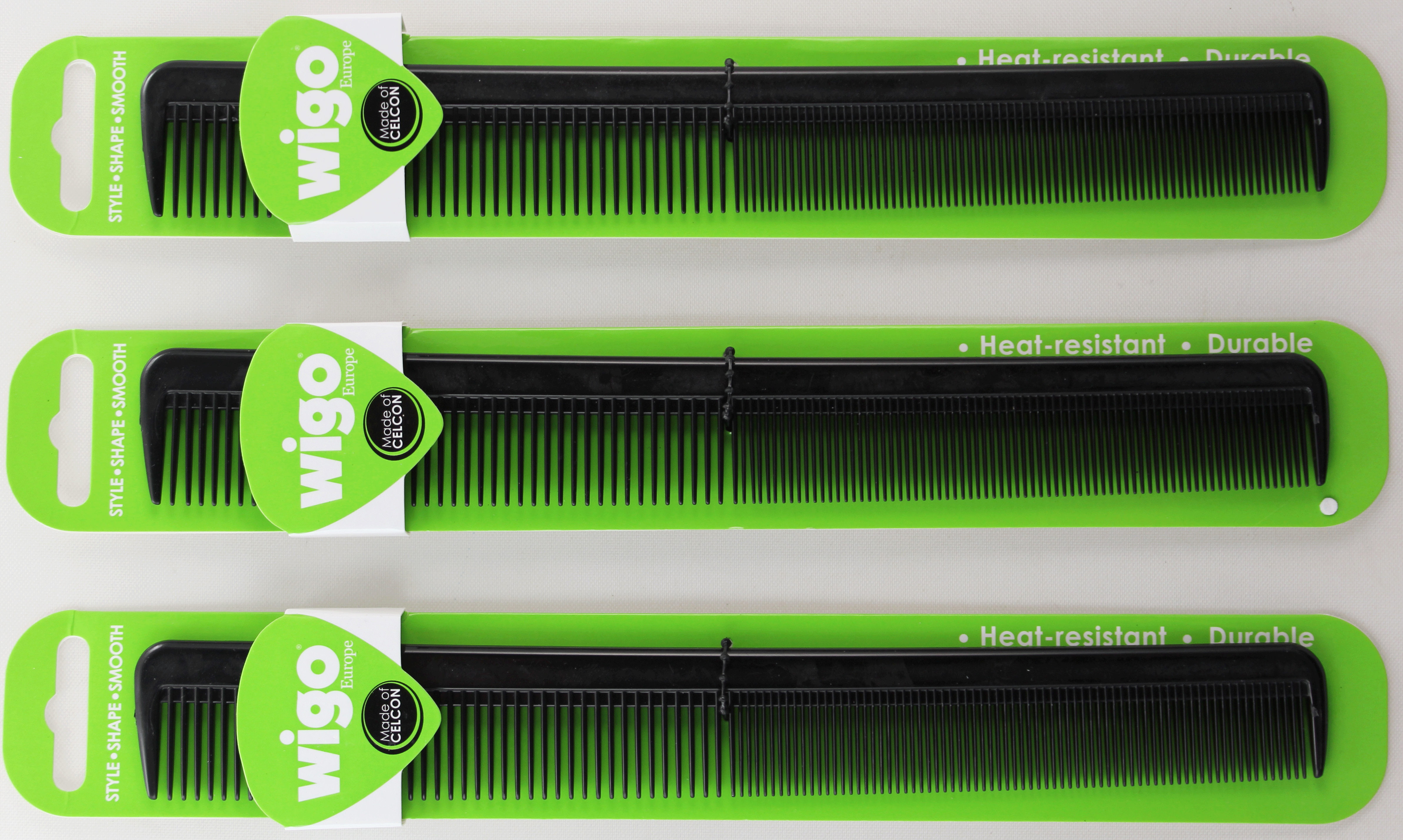 Wigo European Heat Resistant Durability Styling Comb, 1Count