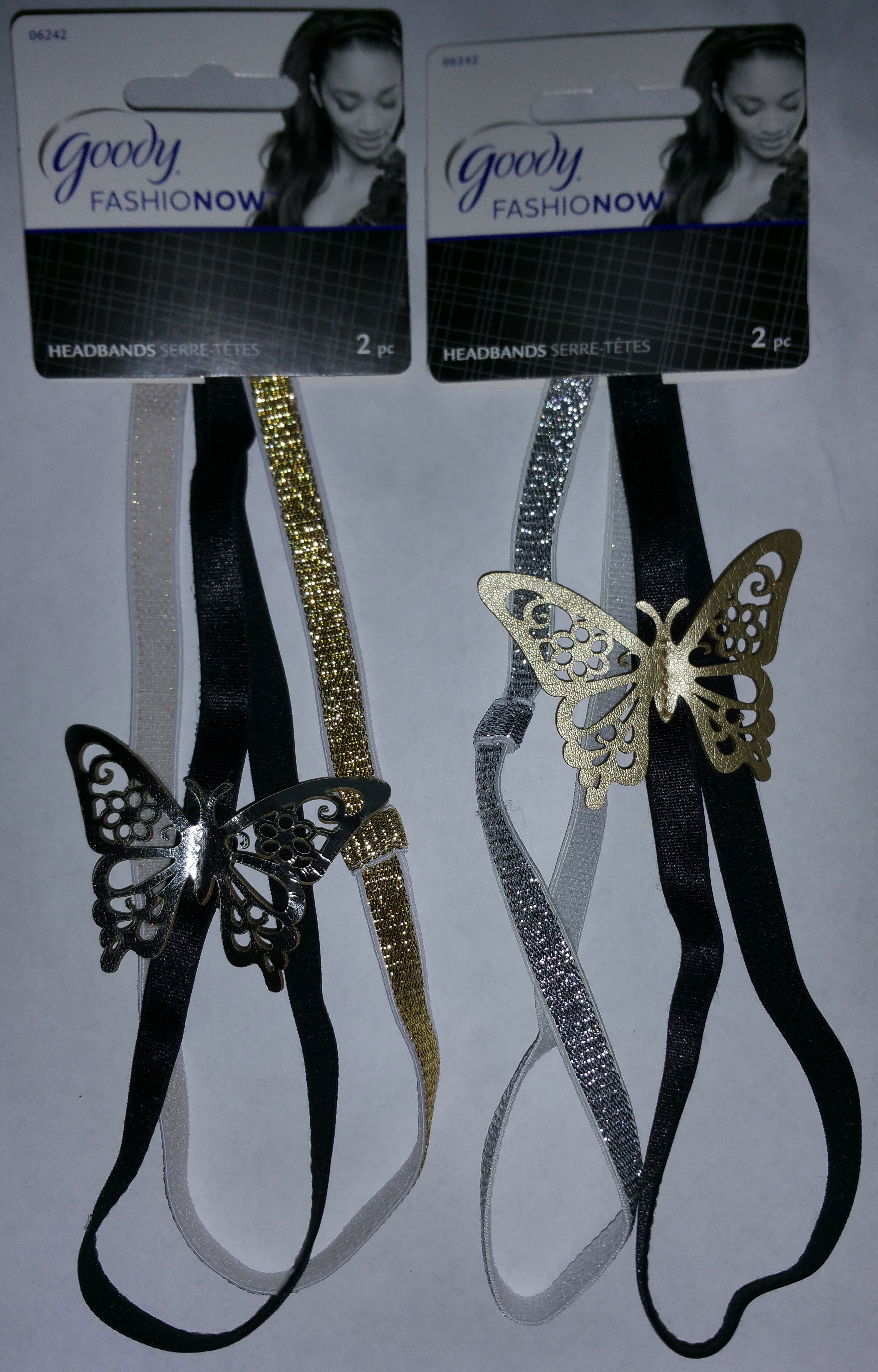 Goody Laser Cut Butterfly Headwrap, 2CT