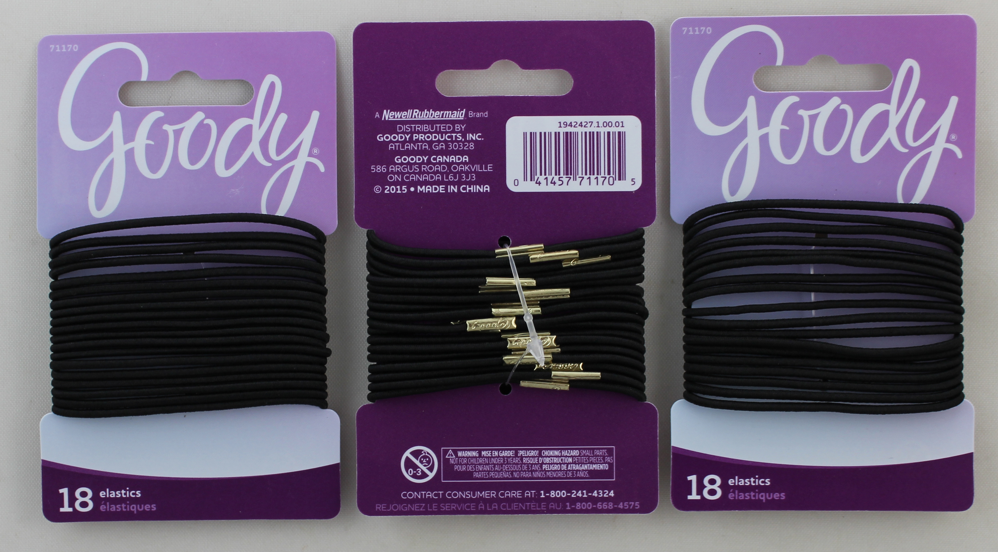 Goody Elastics 18CT 2mm with metal crimp on the back