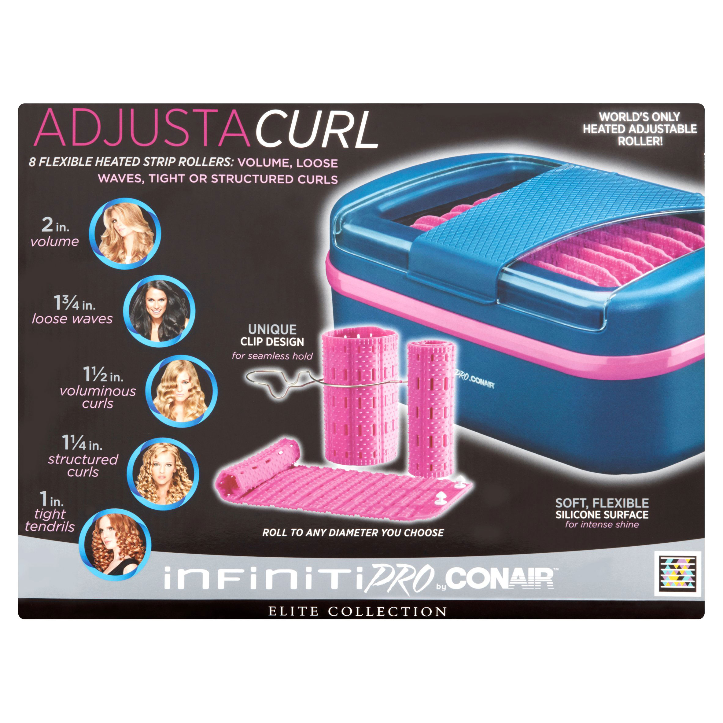 Conair AdjustaCurl InfinitiPRO Soft Flexi Silicone Heated Rollers 1-Pack - Click Image to Close