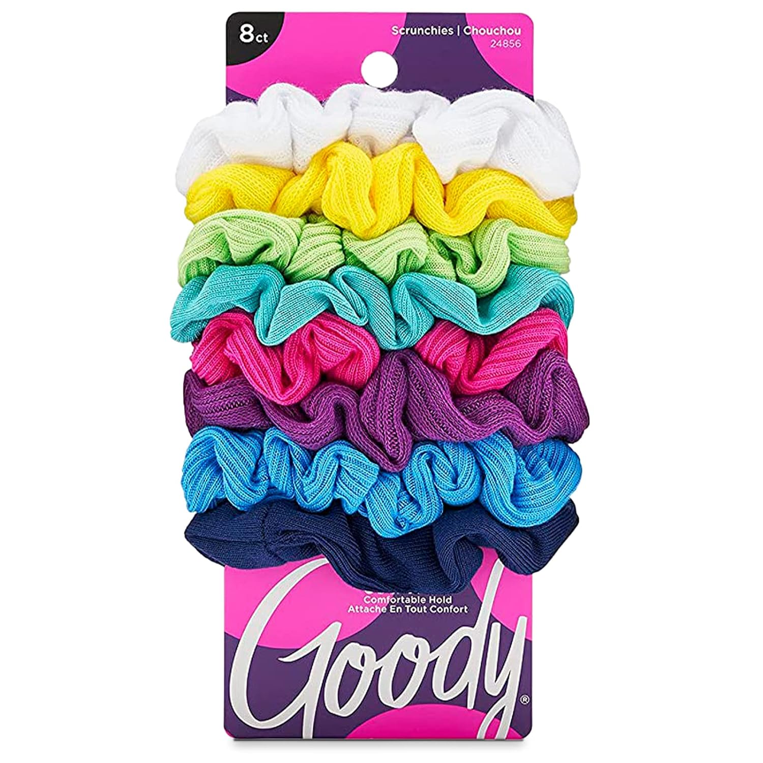 Item # 3000146 Goody Ouchless Jersey Variety Scrunchies 8CT UPC 041457248560. MIN Pack: 72 (18-4's)