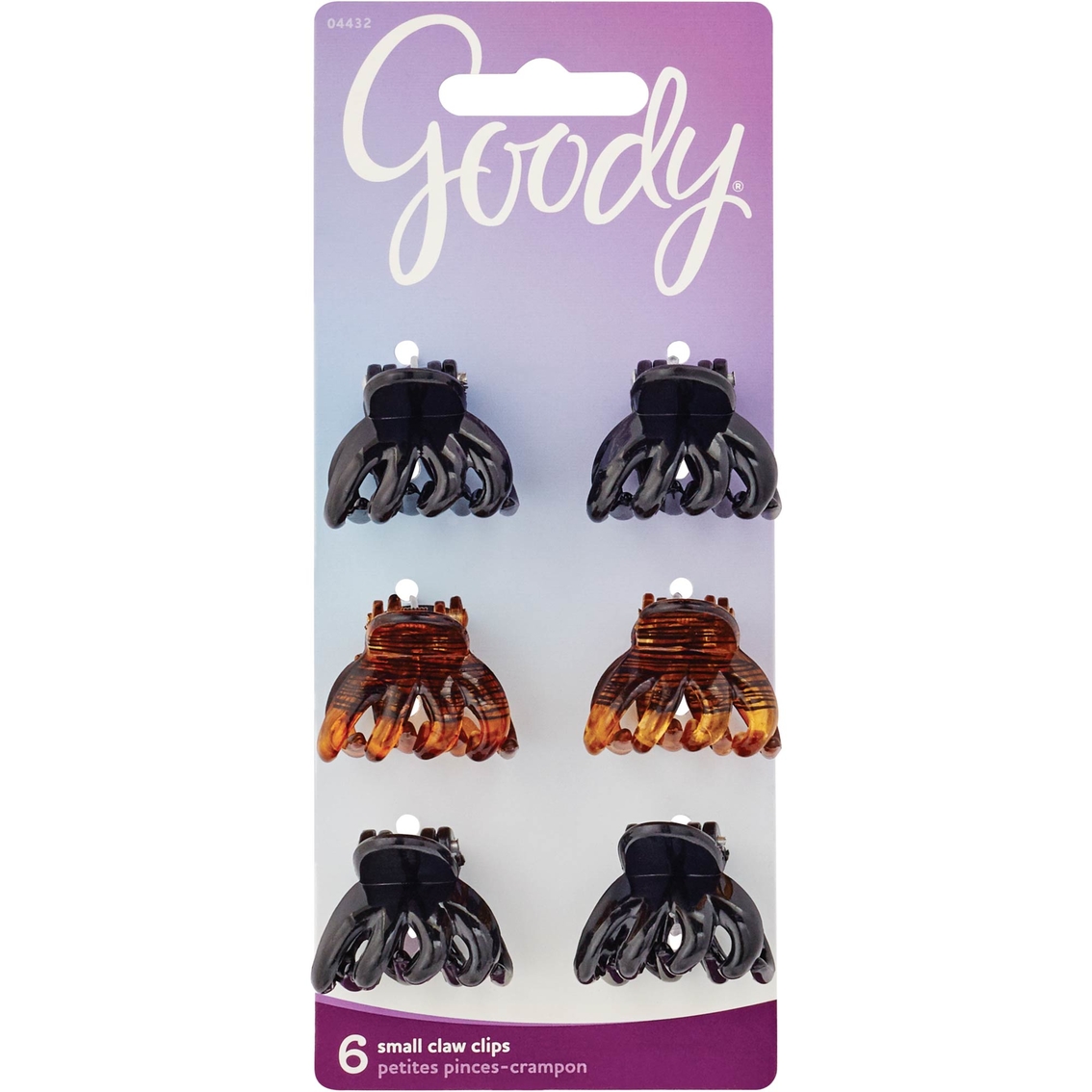 Goody Claw Clips Small Spider Black UPC: 041457044322 Pack:72