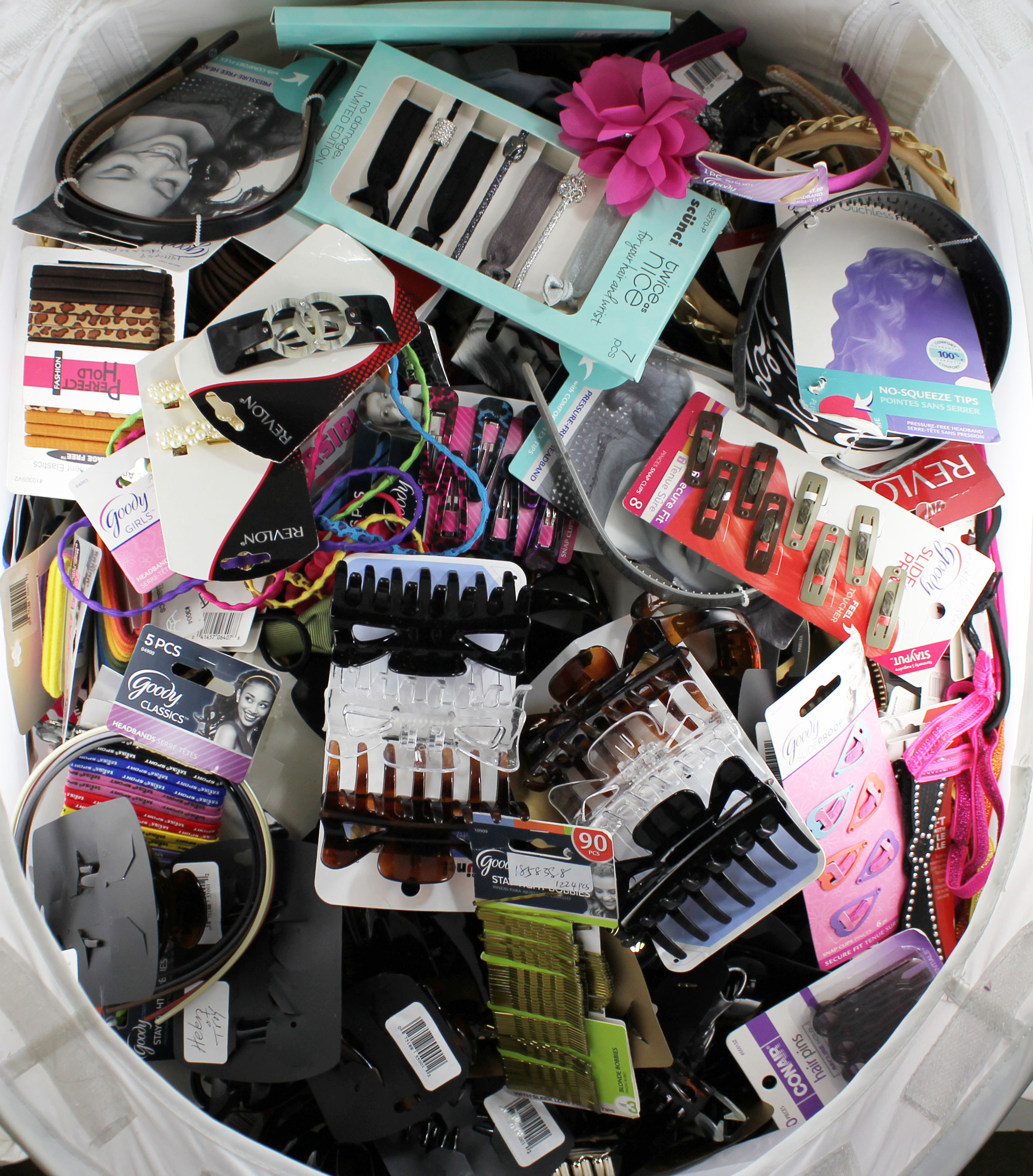 Diverse Hair Accessories - GOODY, SCUNCI, REVLON, CONAIR - 144 Count (THG) - Click Image to Close
