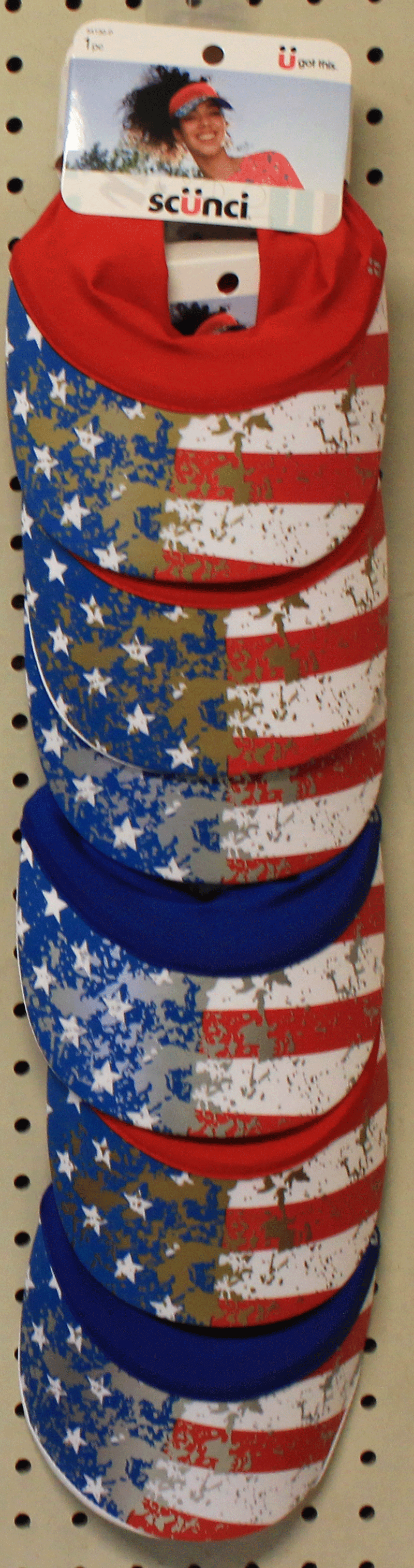 Scuni Americana Visor Clip strip, 6 units