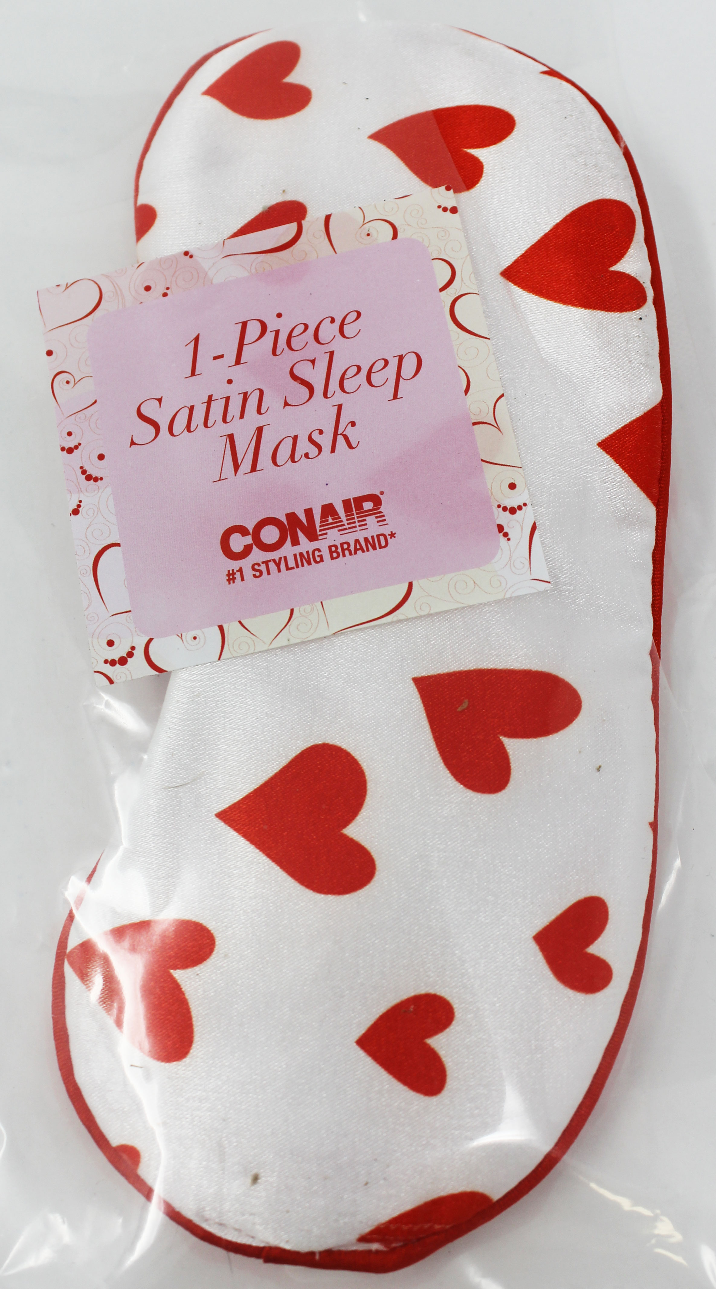 Conair Satin Sleep Mask Hearts 1pc