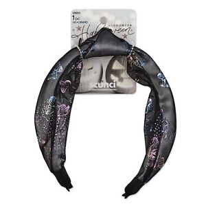 Scunci Glamoween Knot Hairband with Butterfly Design Halloween Theme