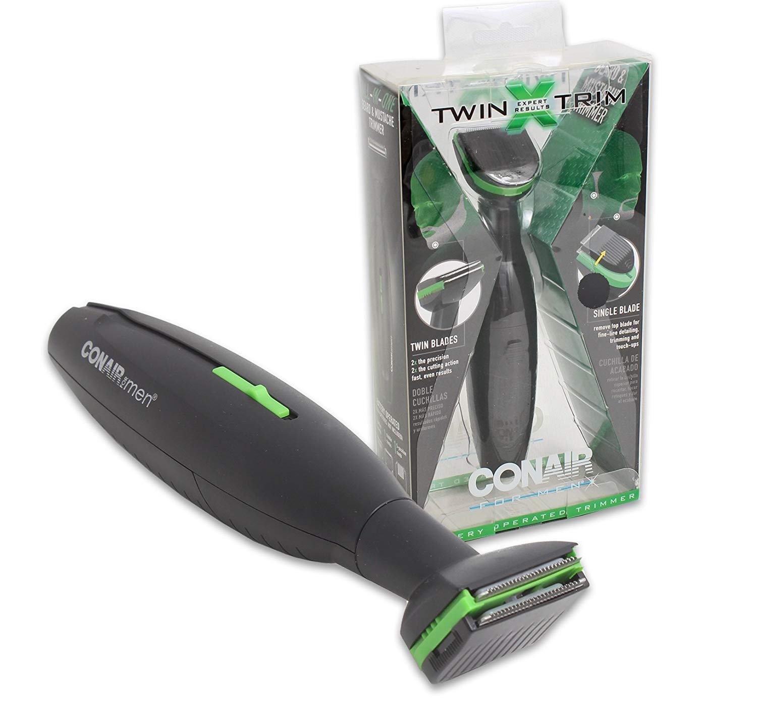 Conair Expert Results Twin Trim Battery Operated Trimmer For Men 1-Count