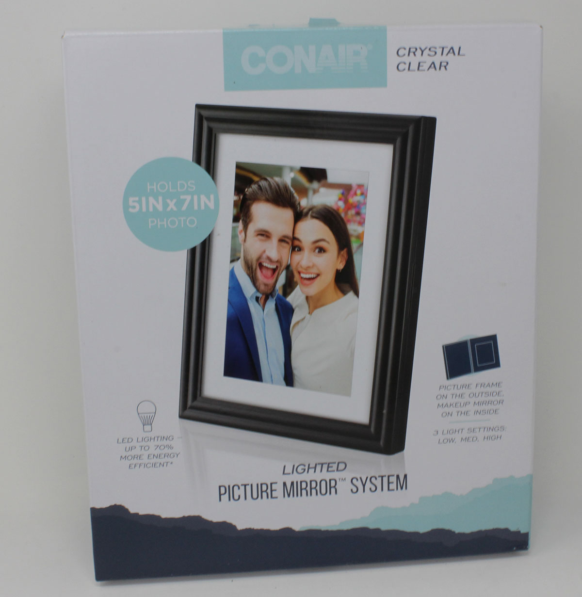 CONAIR CRYSTAL CLEAR LIGHTED PICTURE MIRROR SYSTEM UPC 074108457172