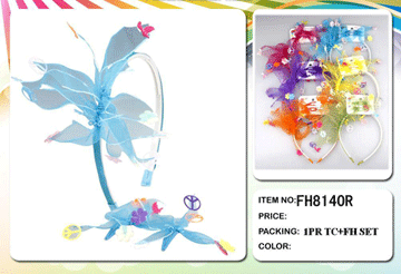 FH8140R Floral Lace Headband $9.00 for 12 pcs headband w/24 snap