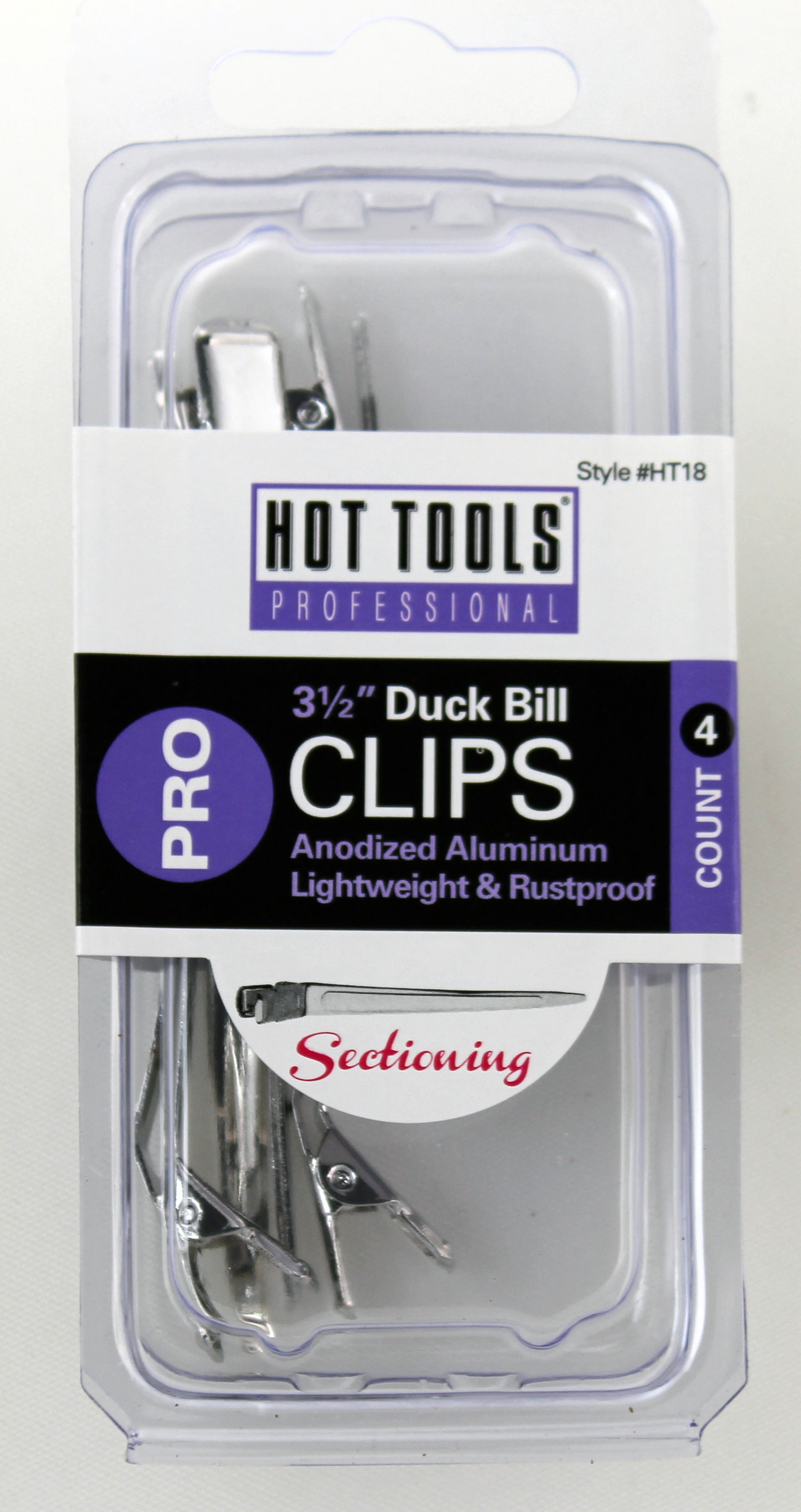 Hot Tools Duck Bill Clips 3 1/2 inch