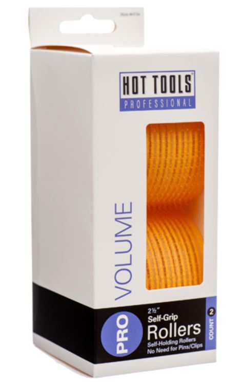 HOT TOOLS SELF-GRIP ROLLER YELLOW 2 1/2" (2 CT), 097954510341