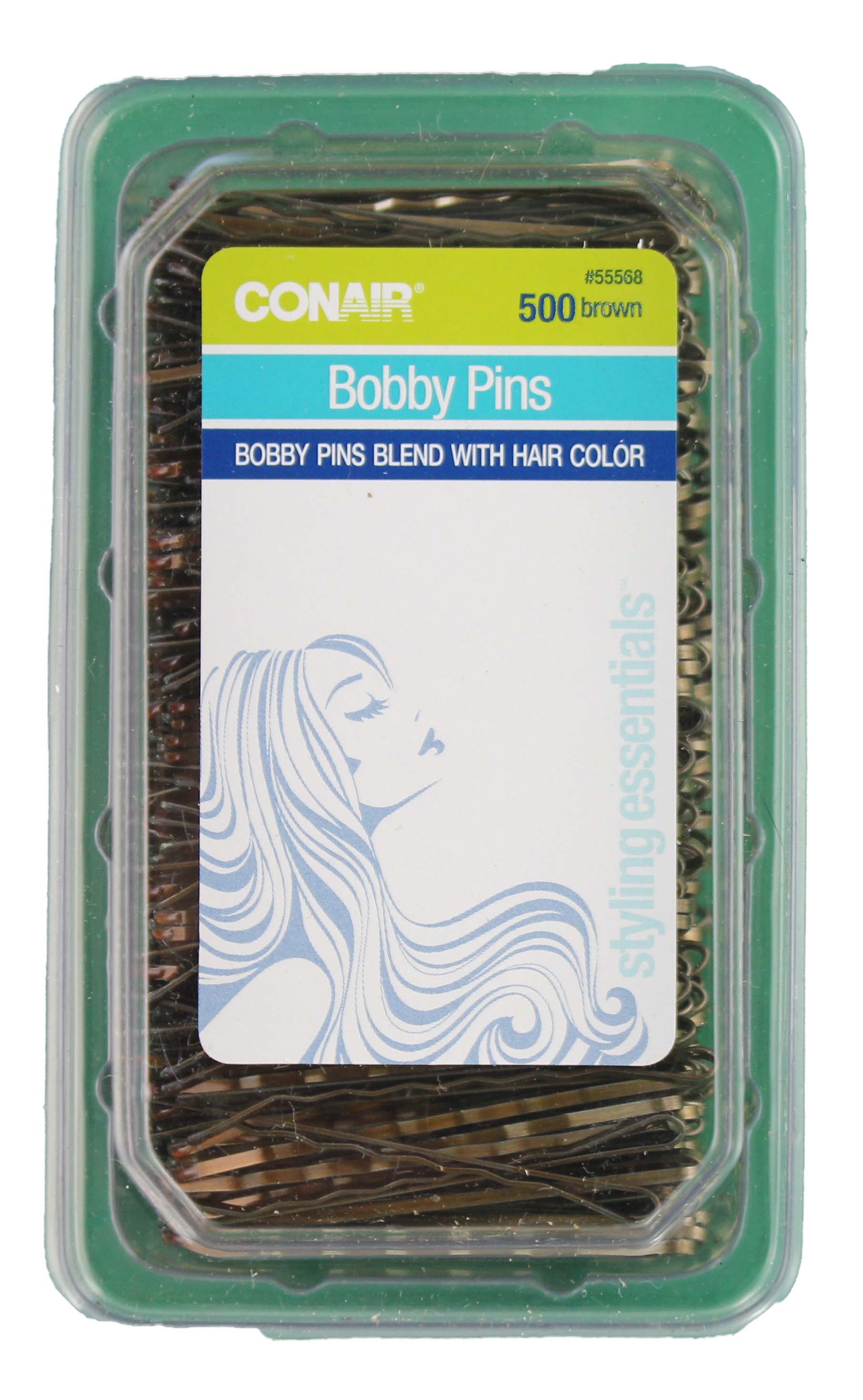 Conair 500 Bobby Pins, Brown