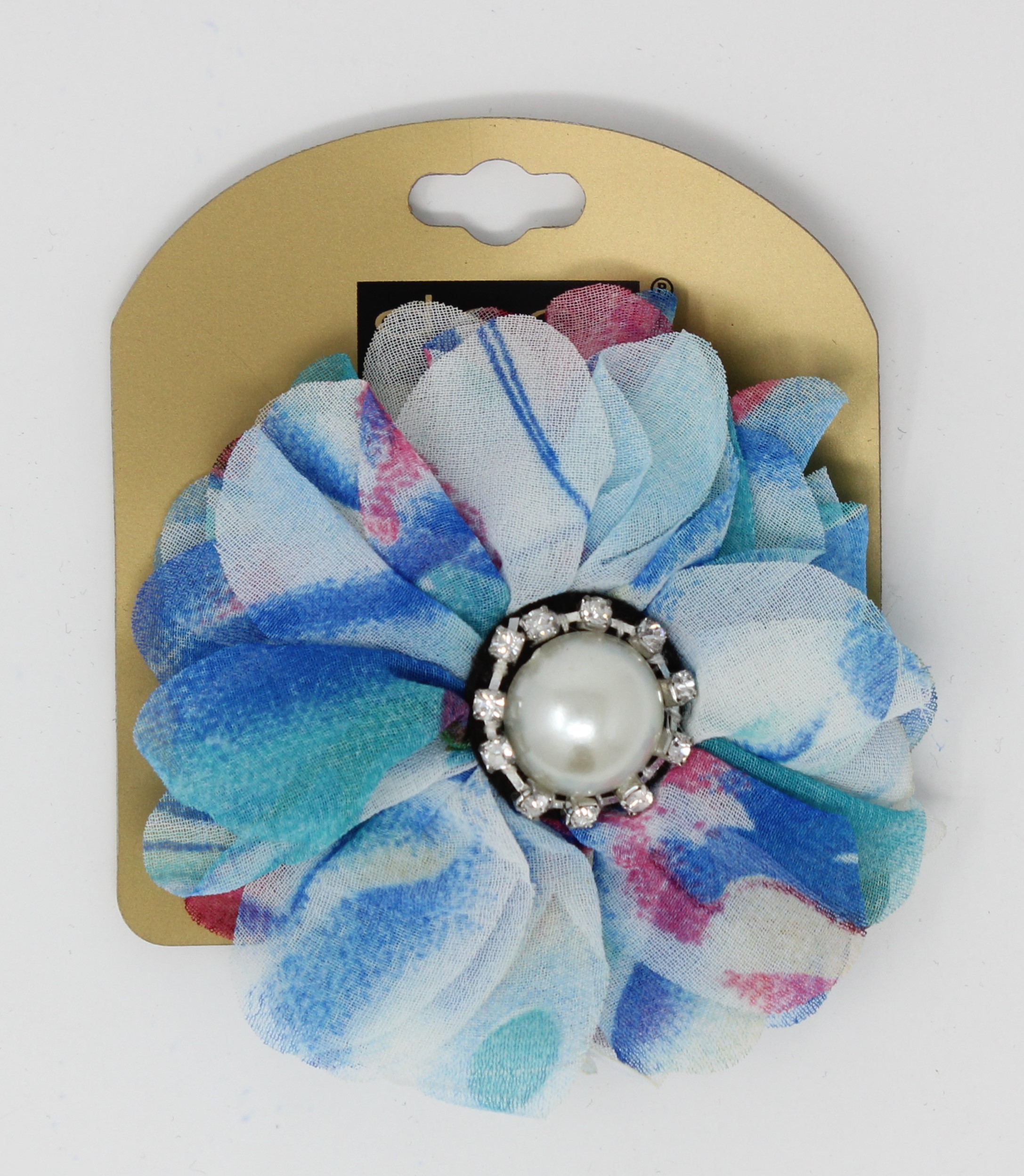 DCNL Decorative Flower Hair Clip with Central Pearl