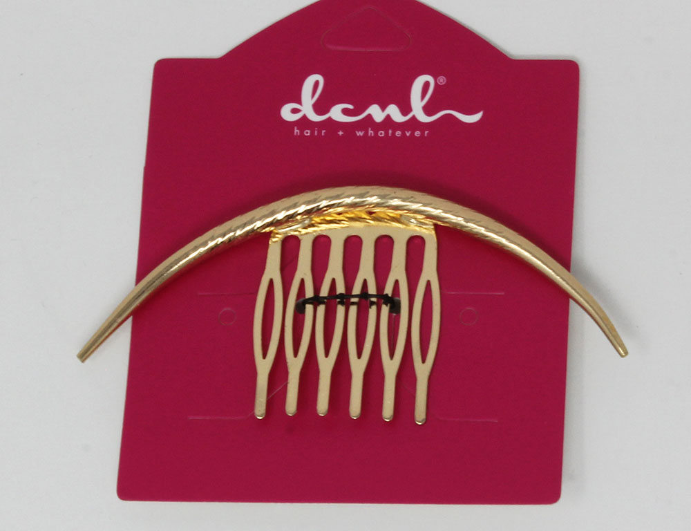 DCNL CURVED METAL HAIR COMB