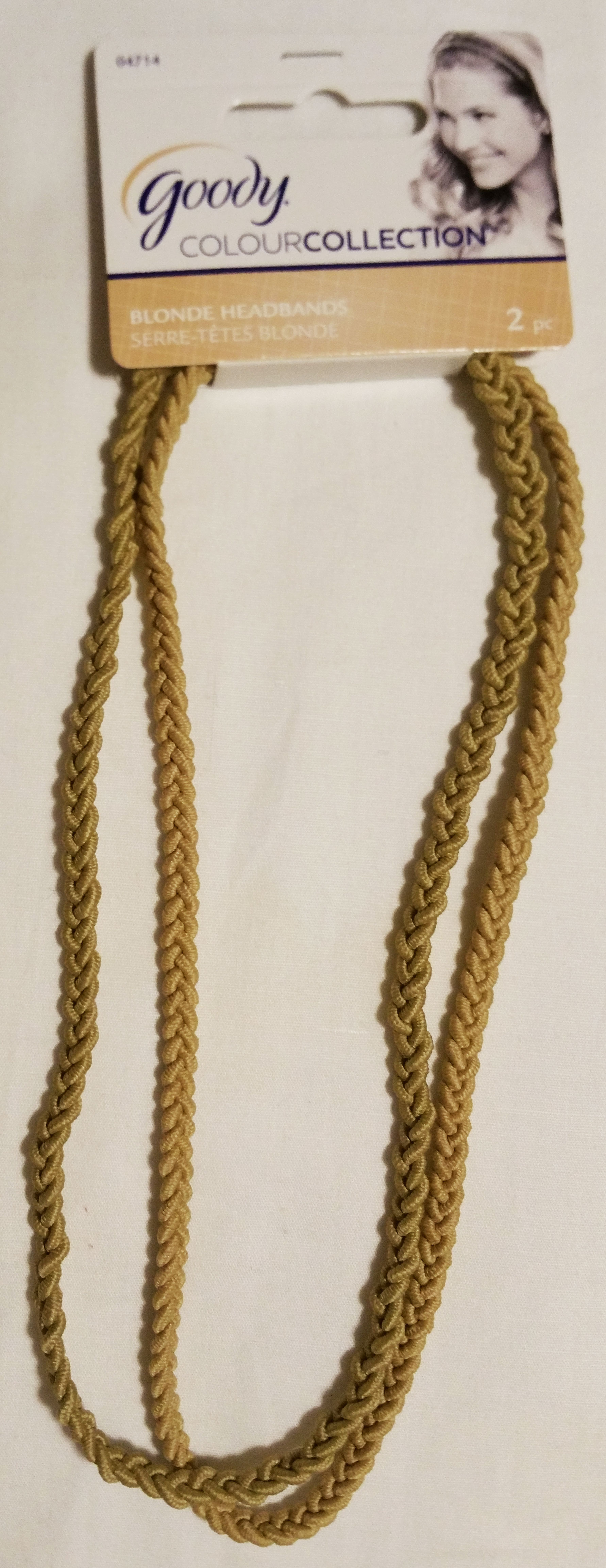 Goody Colour Collection 2 Strand Braided Headband Blonde, 2CT