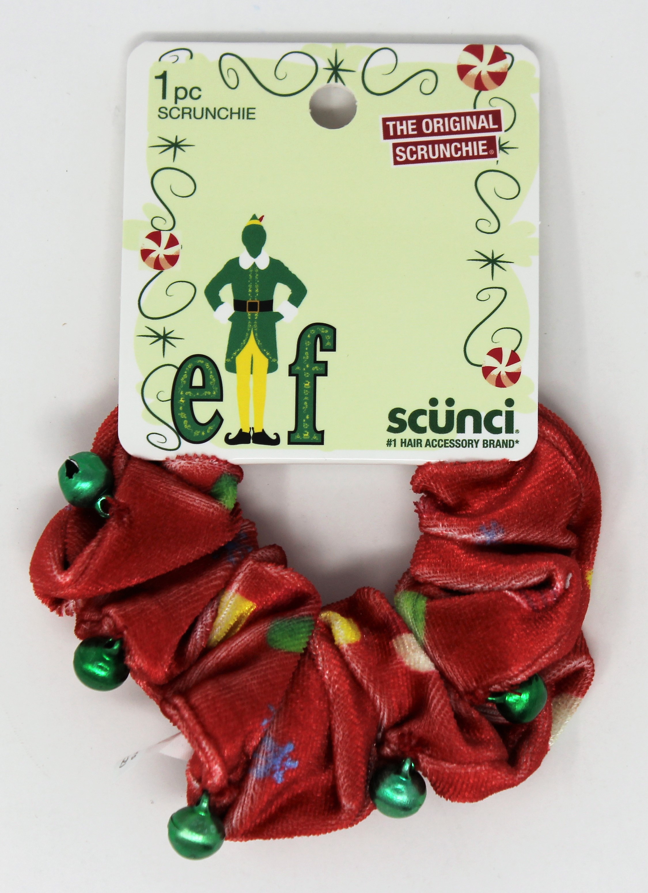 1-PK ELF Scrunchie with Bells