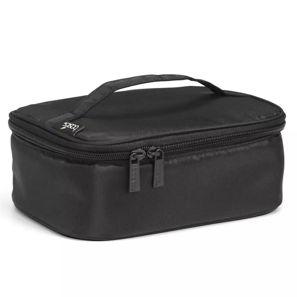 Basics by Conair Eco-Friendly Zippered Train Case, Black, 1-Piece