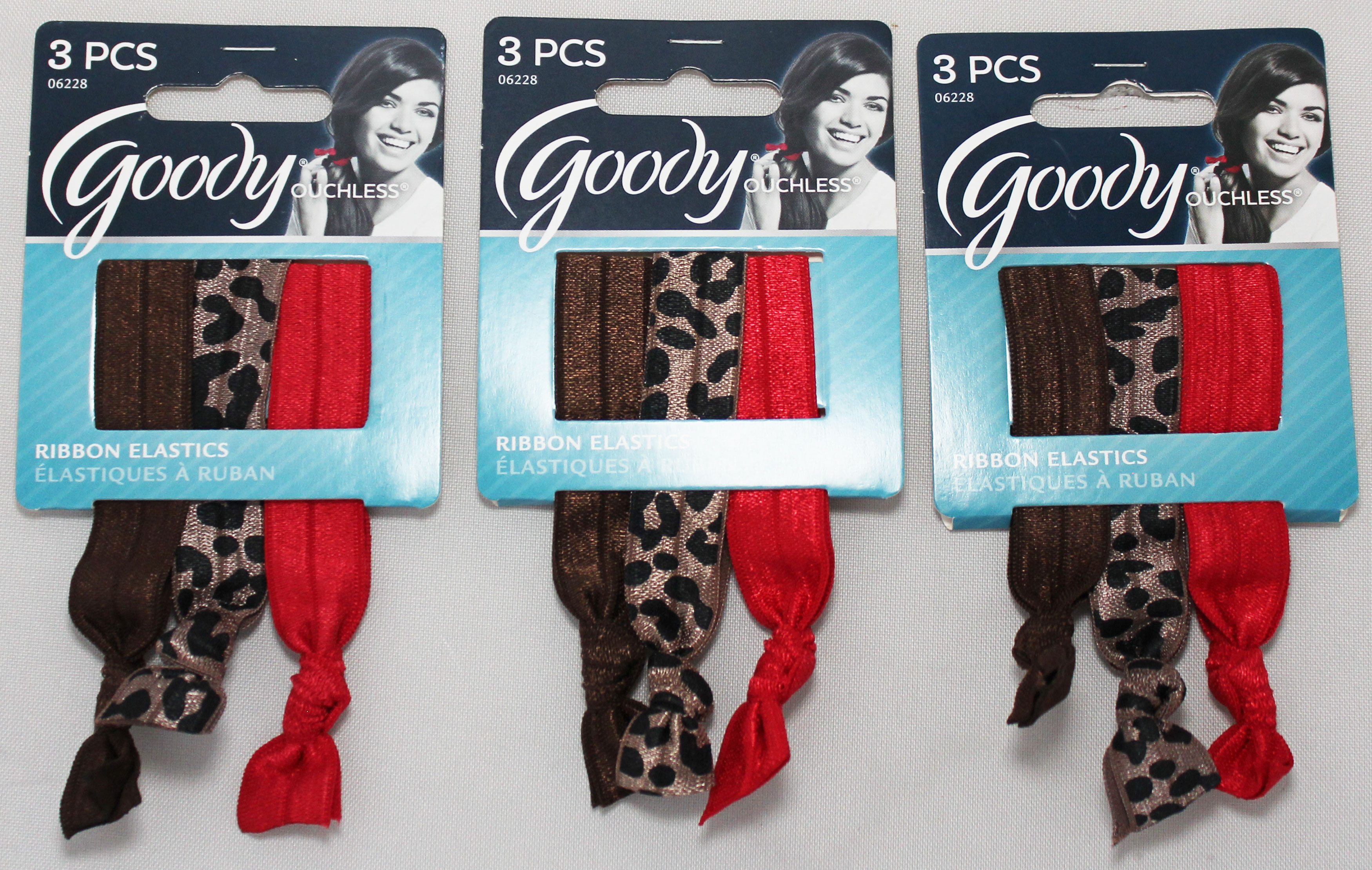 Goody Ribbon Elastics, 3ct (1 Pack) - Click Image to Close