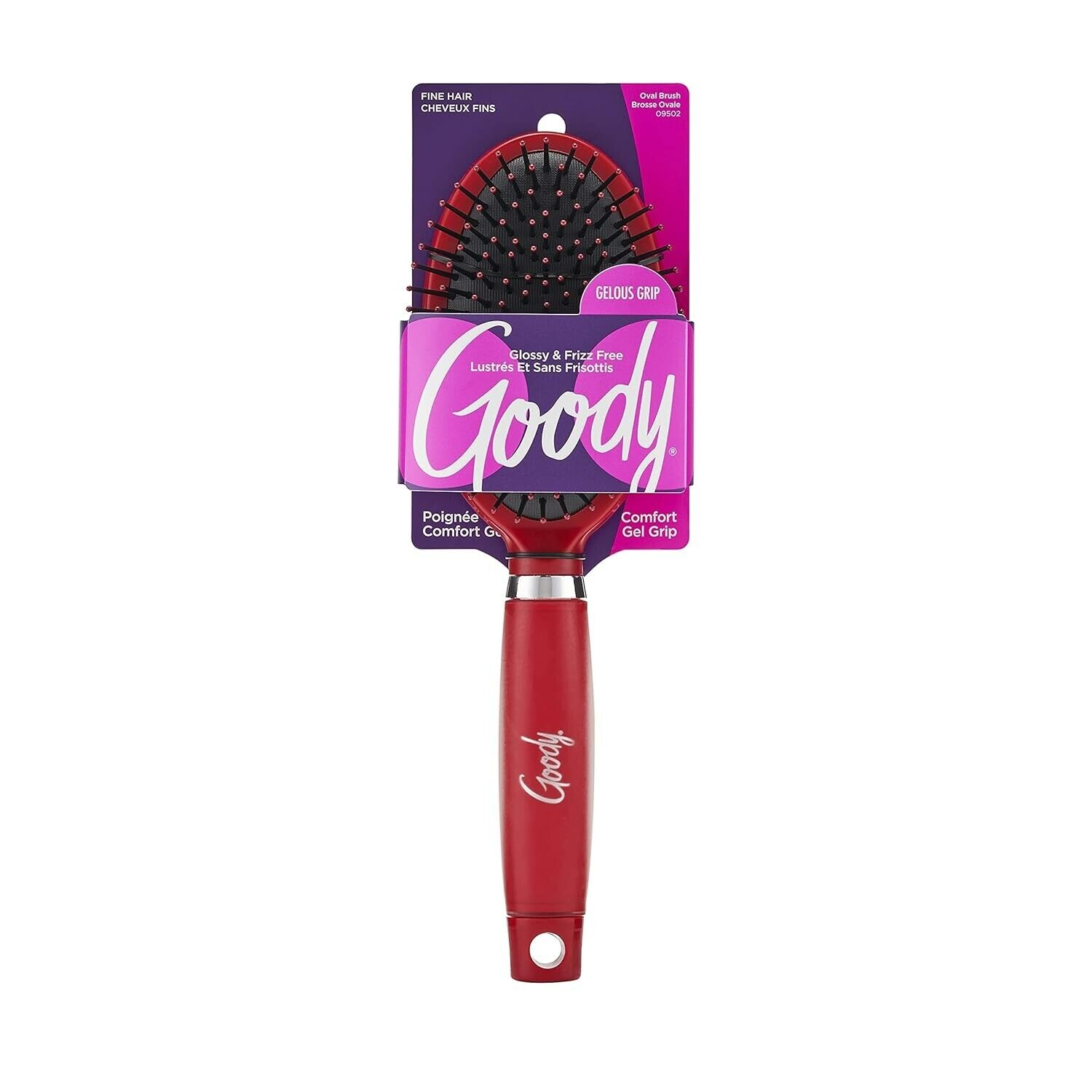 Goody GelousGrip Comfort Grip Ion-Infused Bristle Ball-Tip Smoothness 1ct