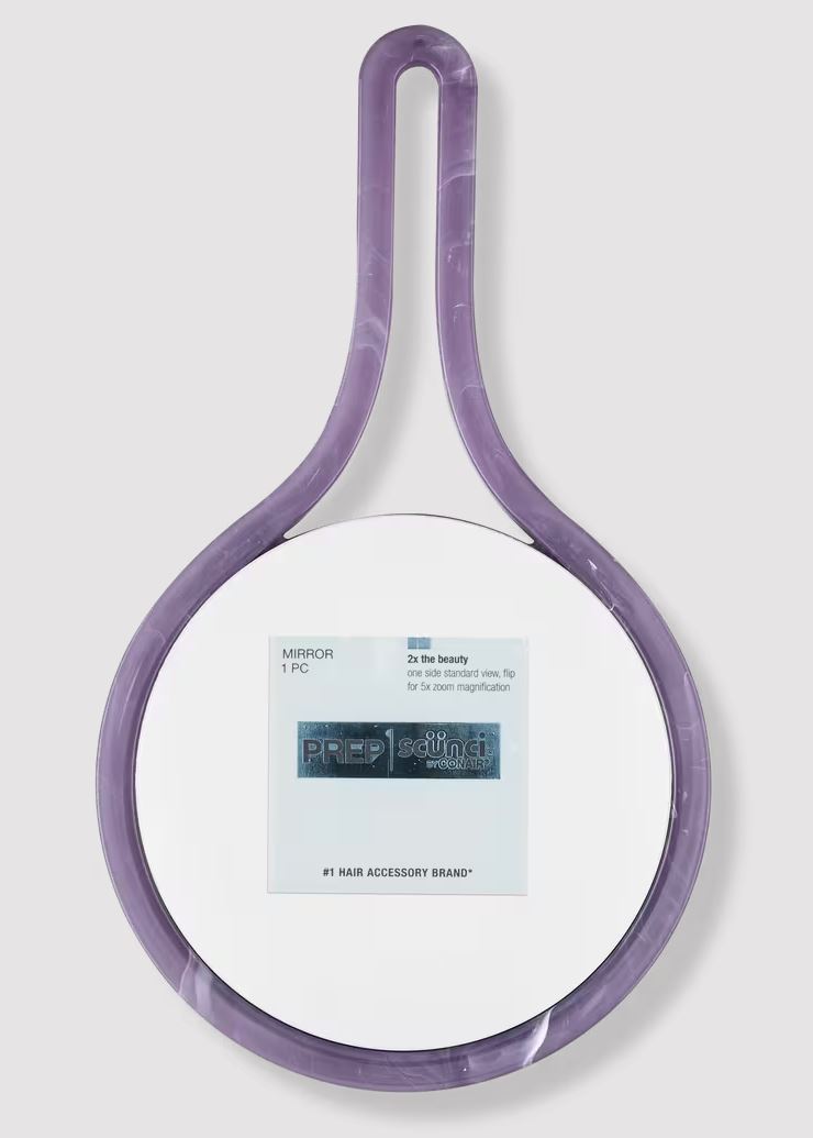ITEM # 10179UL SCUNCI 1-PK HAND HELD MIRROR 1X5X PREP PACK: 48 (16-3's) UPC 043194101795