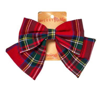 ITEM#: 11573PRM Scunci Tartan Bow Barrette 1 pk UPC:043194115730