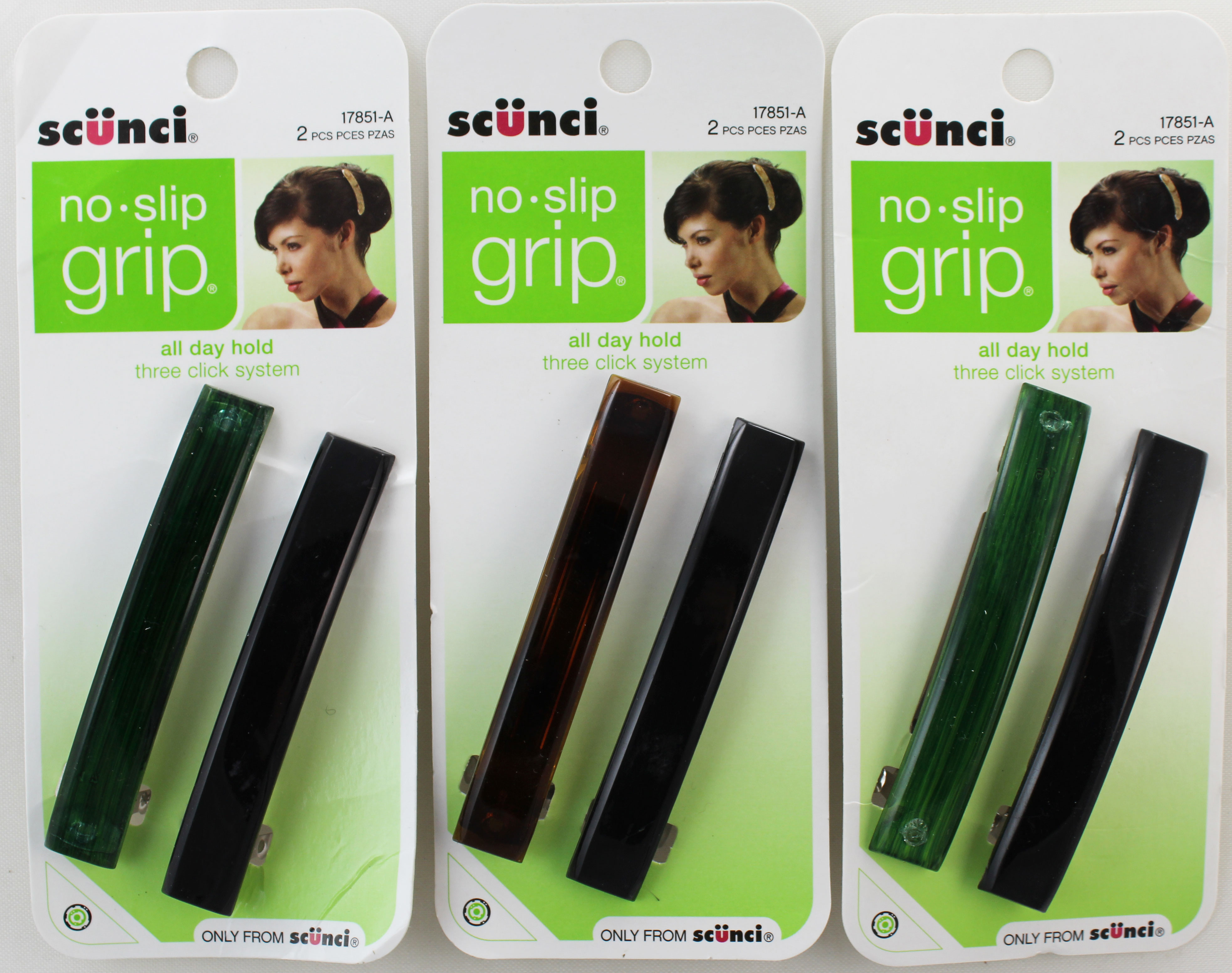 No Slip Grip Barrette - SCUNCI - 2 Count (THG)