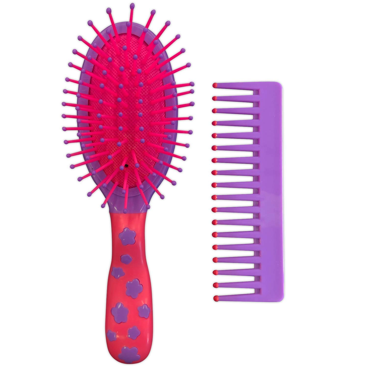Scunci 2-Pc Girl Padded Brush and Comb set