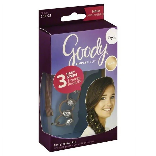 Goody Simple Styles Fishtail Braid Kit Brunette and Blonde UPC:041457083208 PACK:72/3
