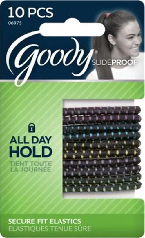 Goody Slide Proof Color Elastics, 10 Count