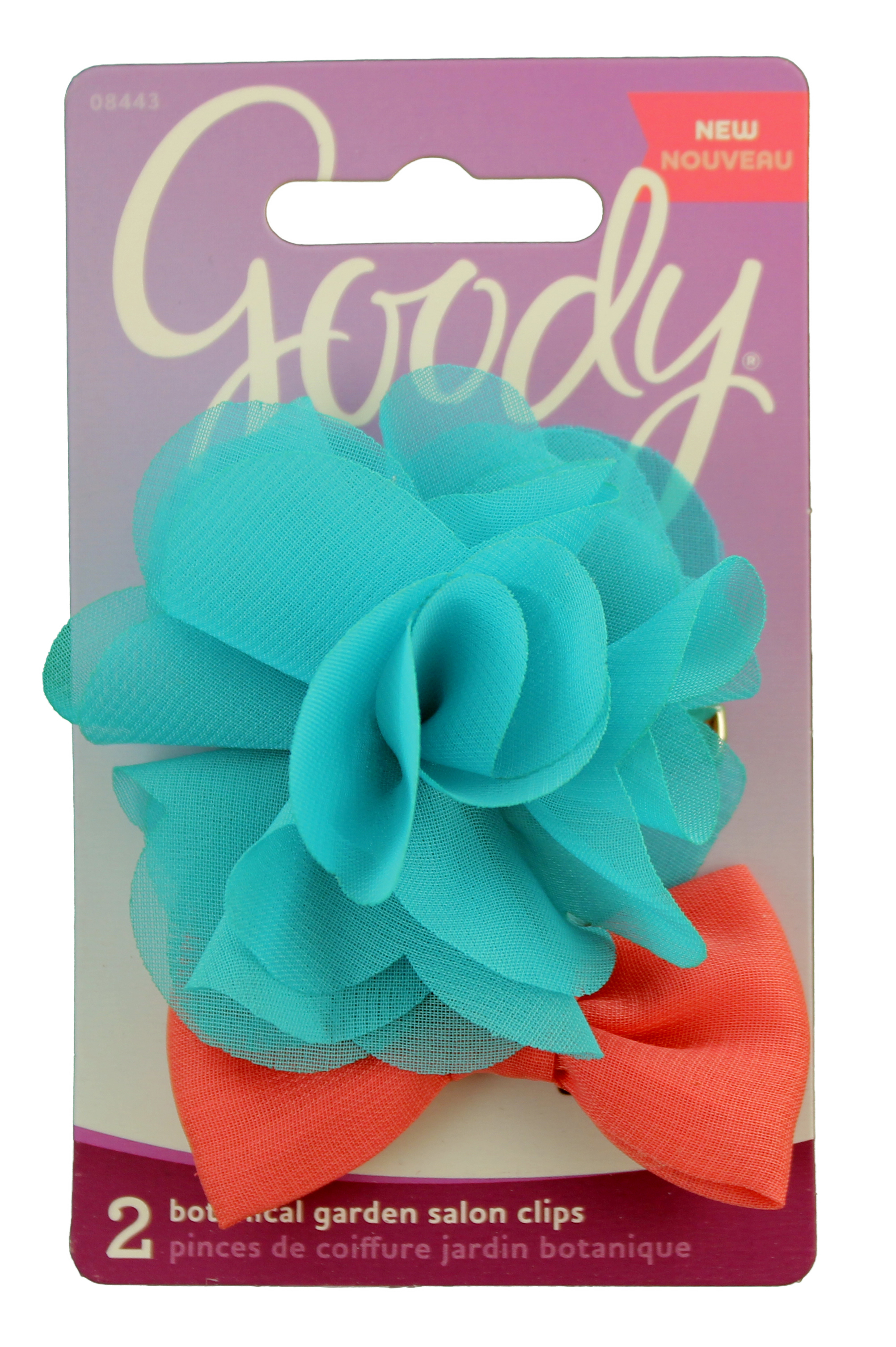 Goody Botanical Flower Bow Salon Clip - Click Image to Close