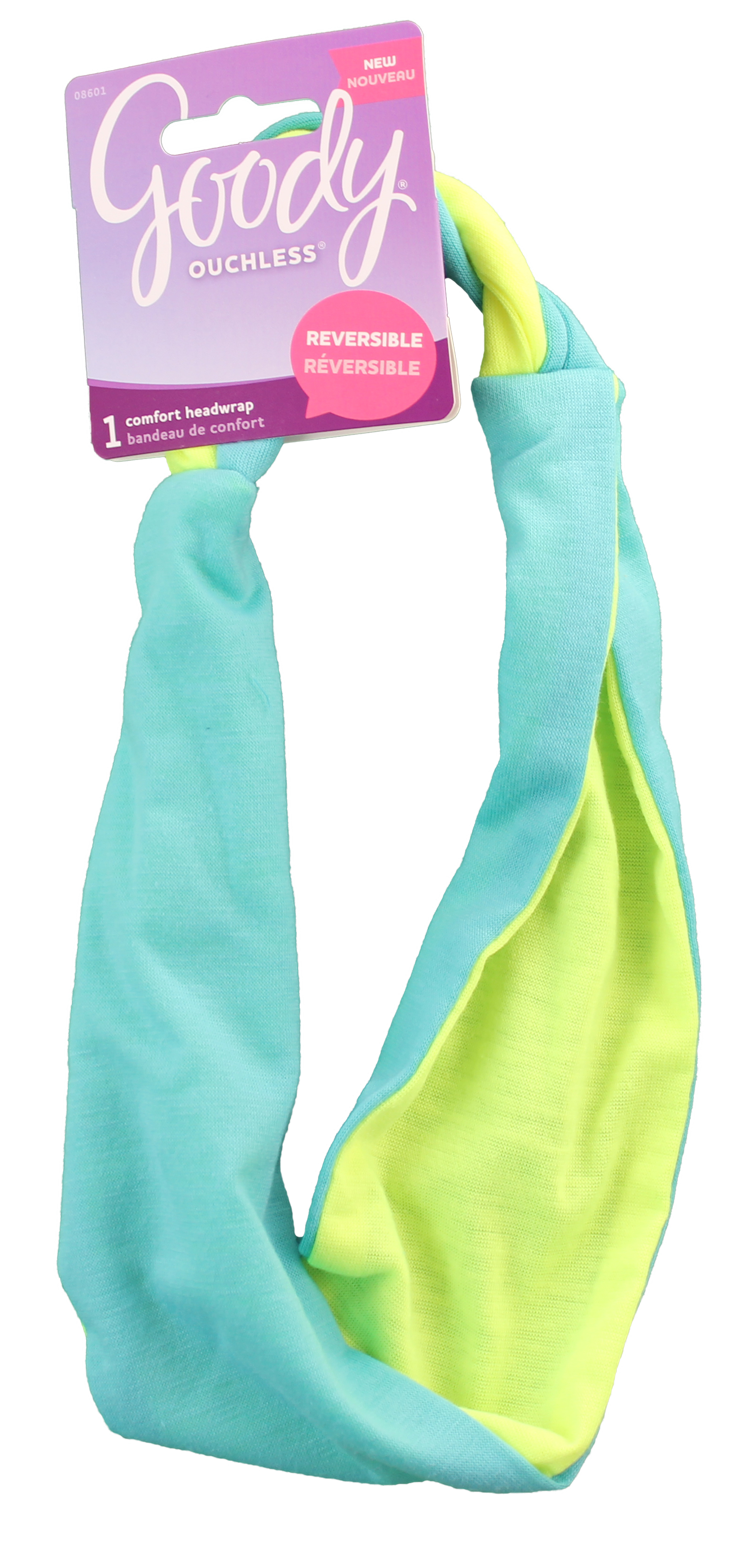 Goody Corporate Ouchless Headwrap Mint And Neon With Braid, 1 CT - Click Image to Close