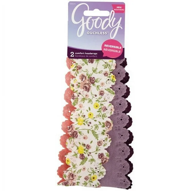 Goody Ouchless Headwrap Scallopedge 2ct UPC:041457086254 Pack:72/3