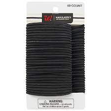 Walgreen's Hair Elastics No Damage Hold Black - 60ct