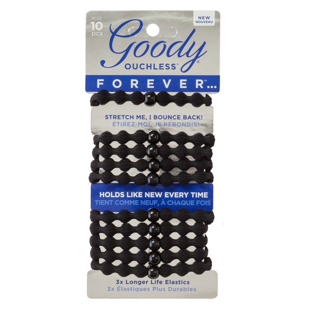 Goody Ouchless Forever Elastic Hair Ties - 10ct