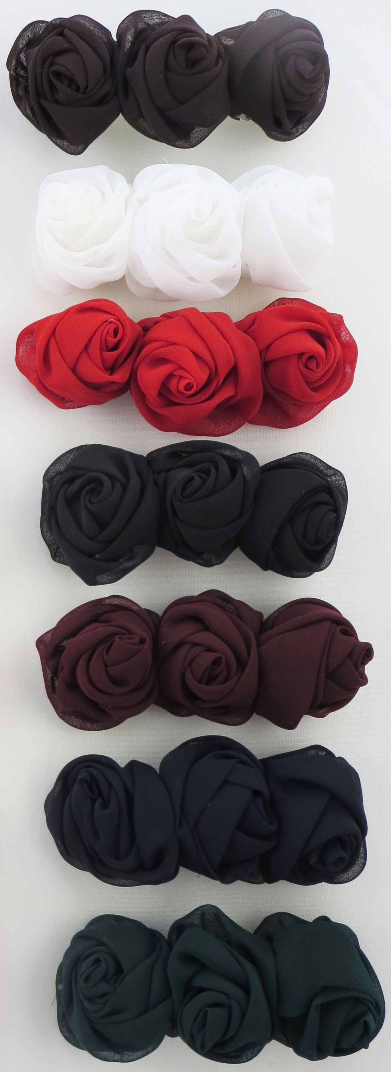 Triplet Rose Beauty Hair Bow, 1 Count (CCC) - Click Image to Close