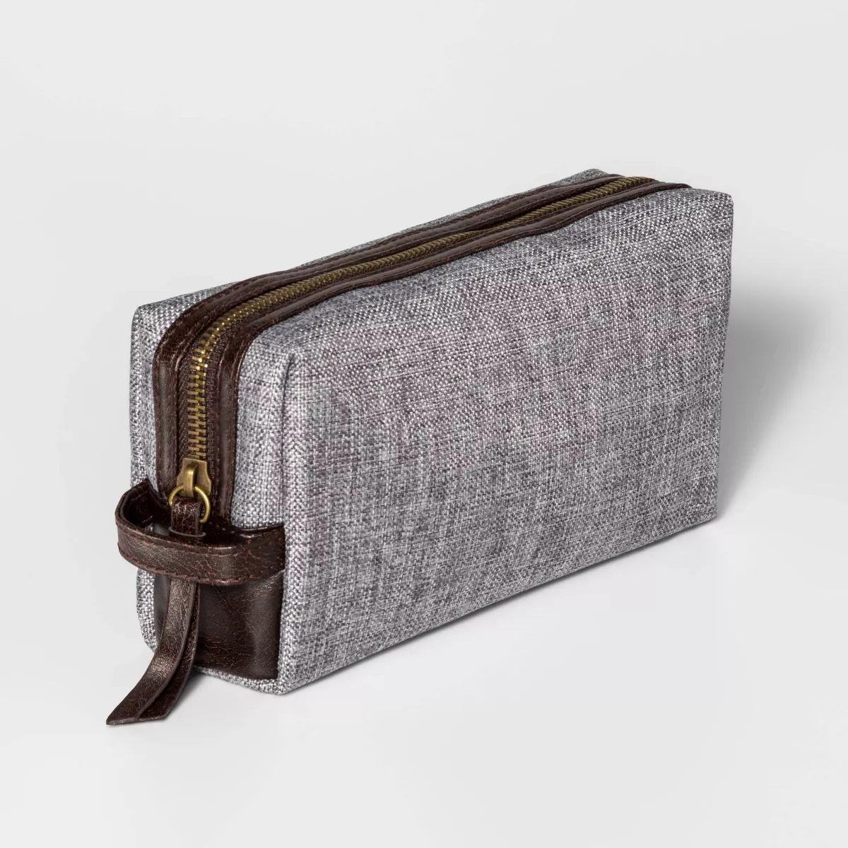 Vegan-LeatherTrim Neutral Large Pencil Case UPC:079642267669