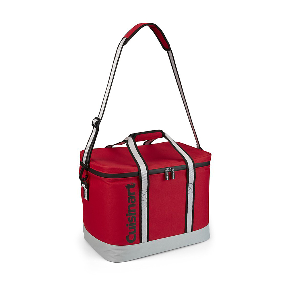 Cuisinart - 40-Can Thermal Insulated Square Cooler Bag - Red - Click Image to Close