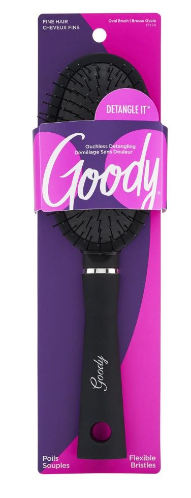 GOODY CUSTOM STYLE OVAL HAIR BRUSH FINE PACK: 48/3 UPC 041457173749