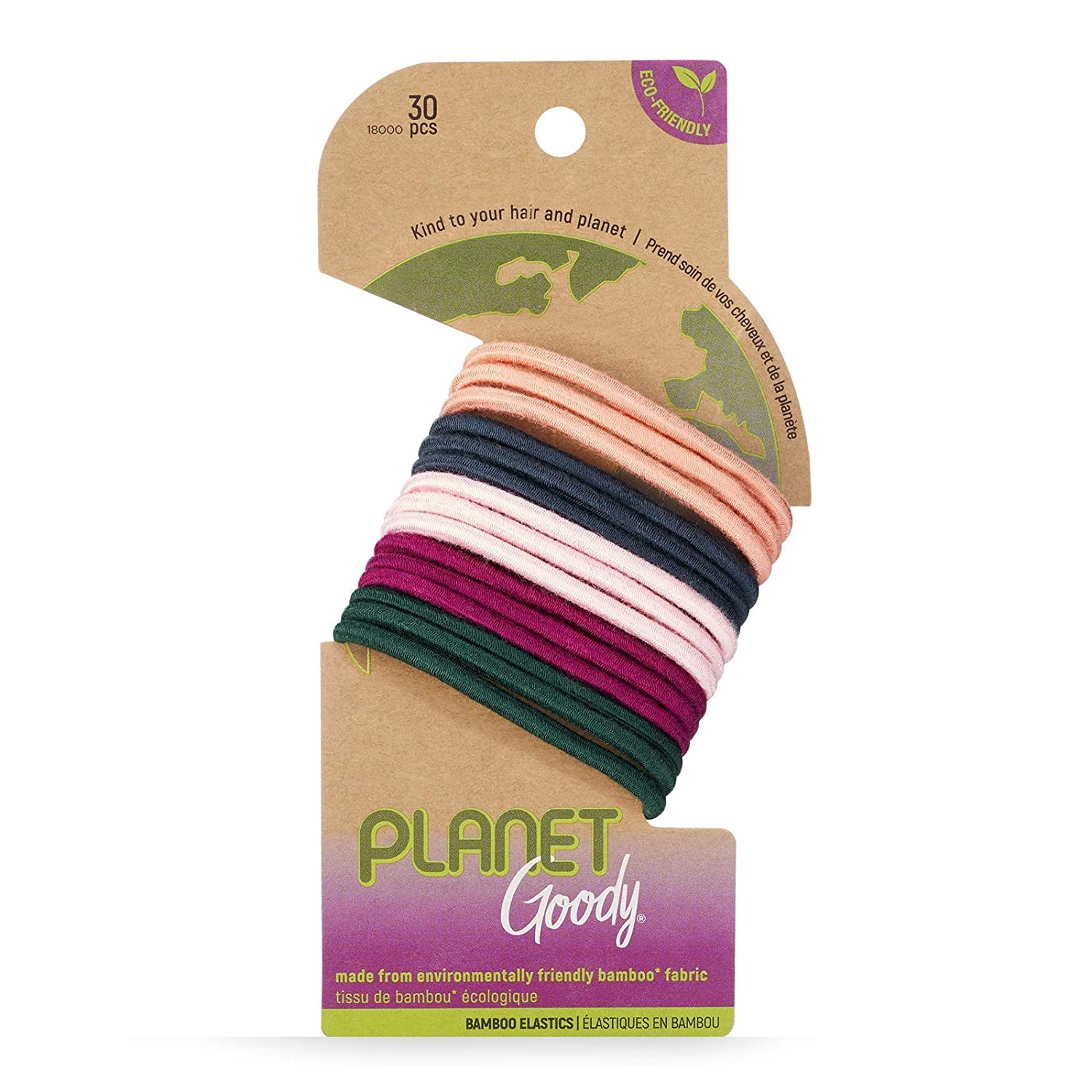 ITEM # 3001547 Planet Goody Ouchless Elastic Thick Hair Tie - 30 Count - PACK 72 - UPC 041457180006