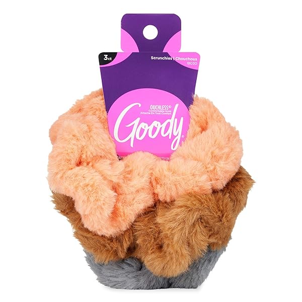 GOODY TREND FUR SCRUNCHIES 3CT UPC:041457180303 PACK:72/3