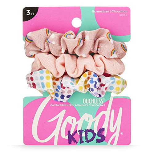 ITEM # 3000306 GOODY KIDS SCRUNCHIE PEACH RAINBOW-3 CT - UPC 041457180662 - PACK: 72/3
