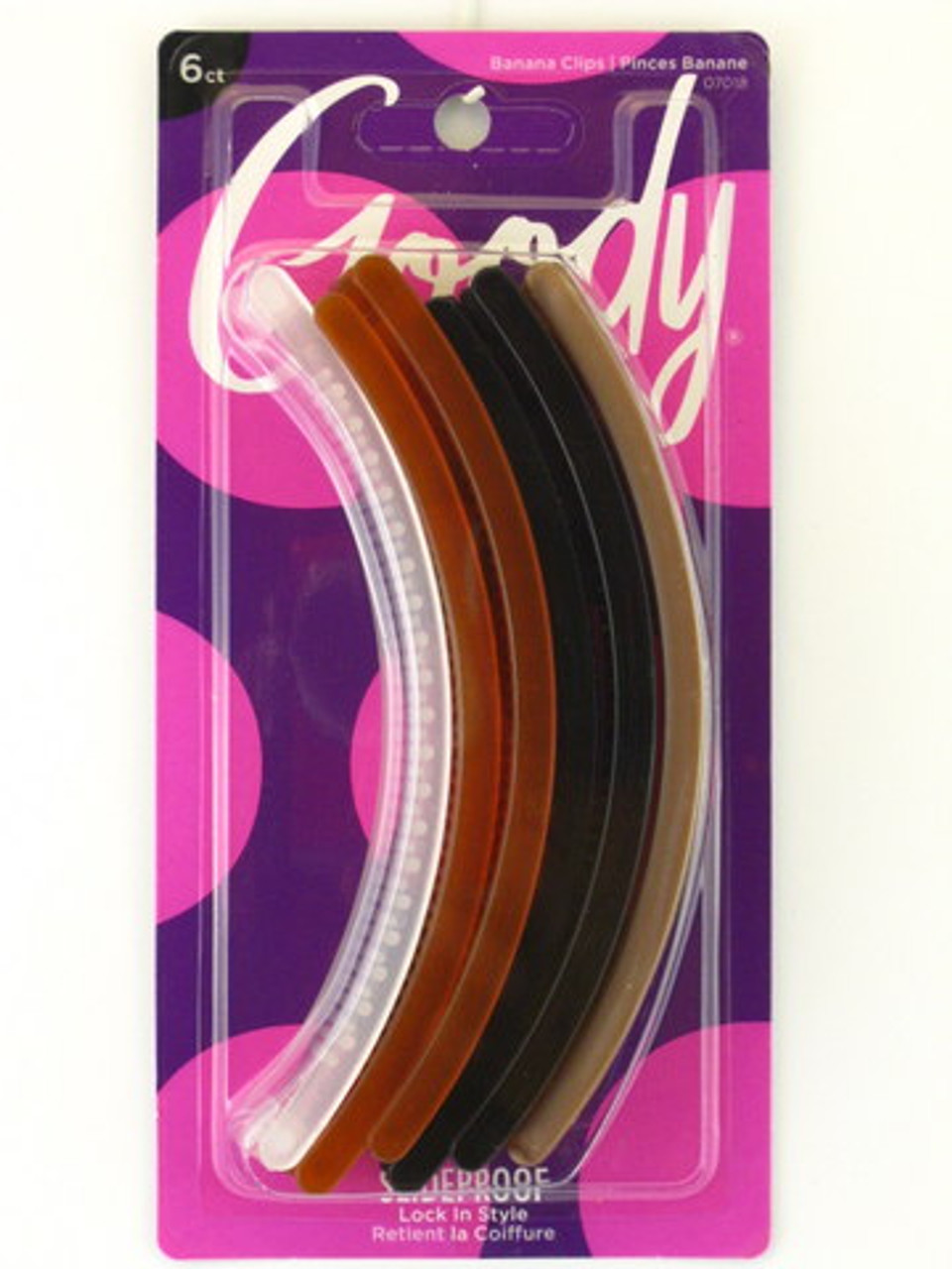 Goody Classic 5" Banana Clips 6 pcs UPC:041457070185 Pack: 72/2