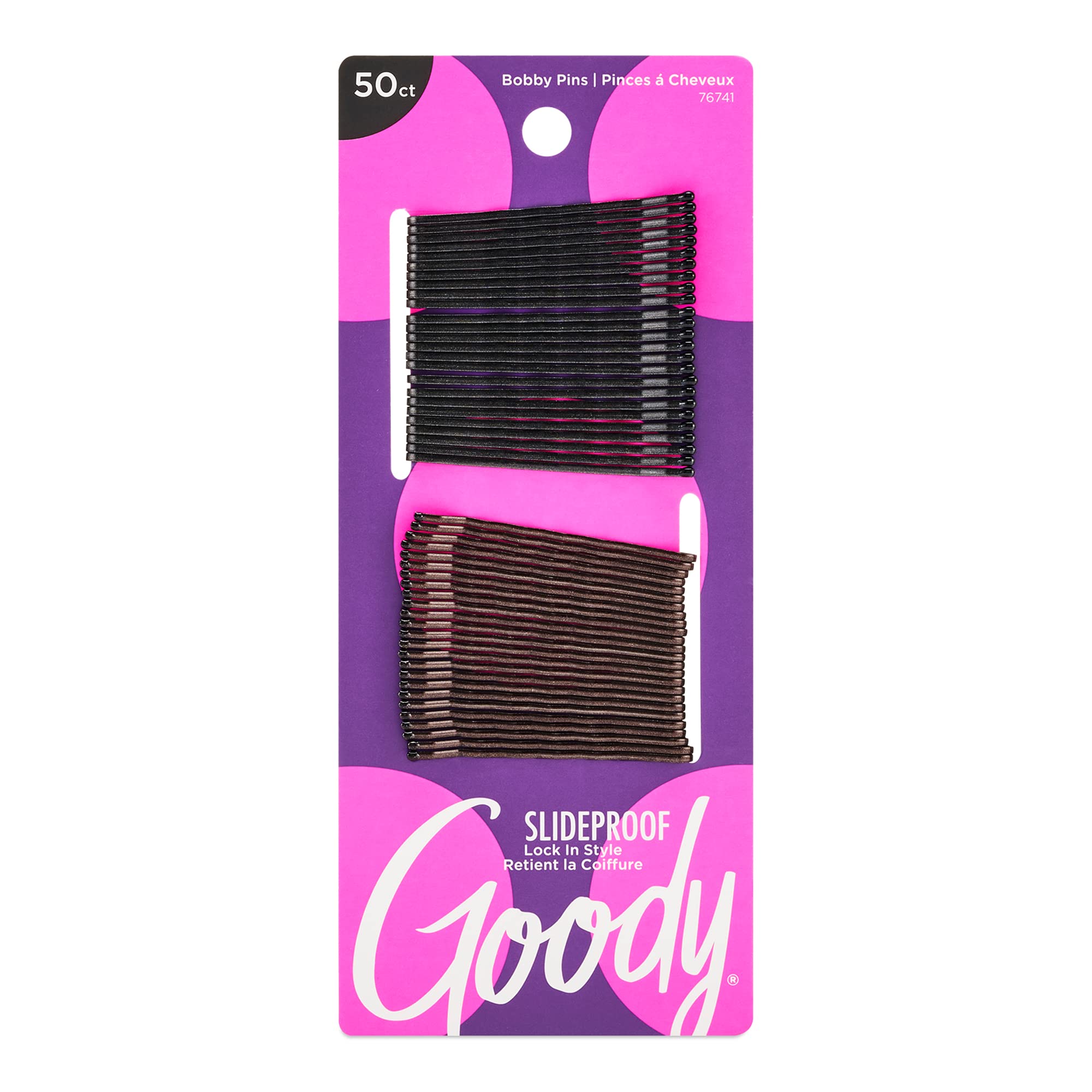 ITEM # 3000464 Goody Colour Collection Black Bobby Pins 50ct, UPC 041457767412, PACK 72