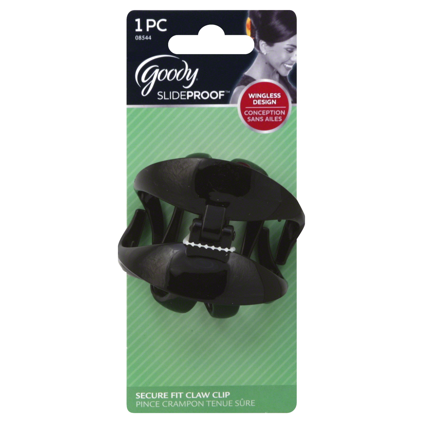 Goody SlideProof Wingless Large Claw Clip, 1 CT - Click Image to Close
