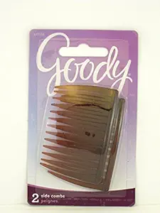 Goody Side Comb Mock Tortoise 2 CT UPC:041457103241 Pack: 72 (12-6's) - Click Image to Close