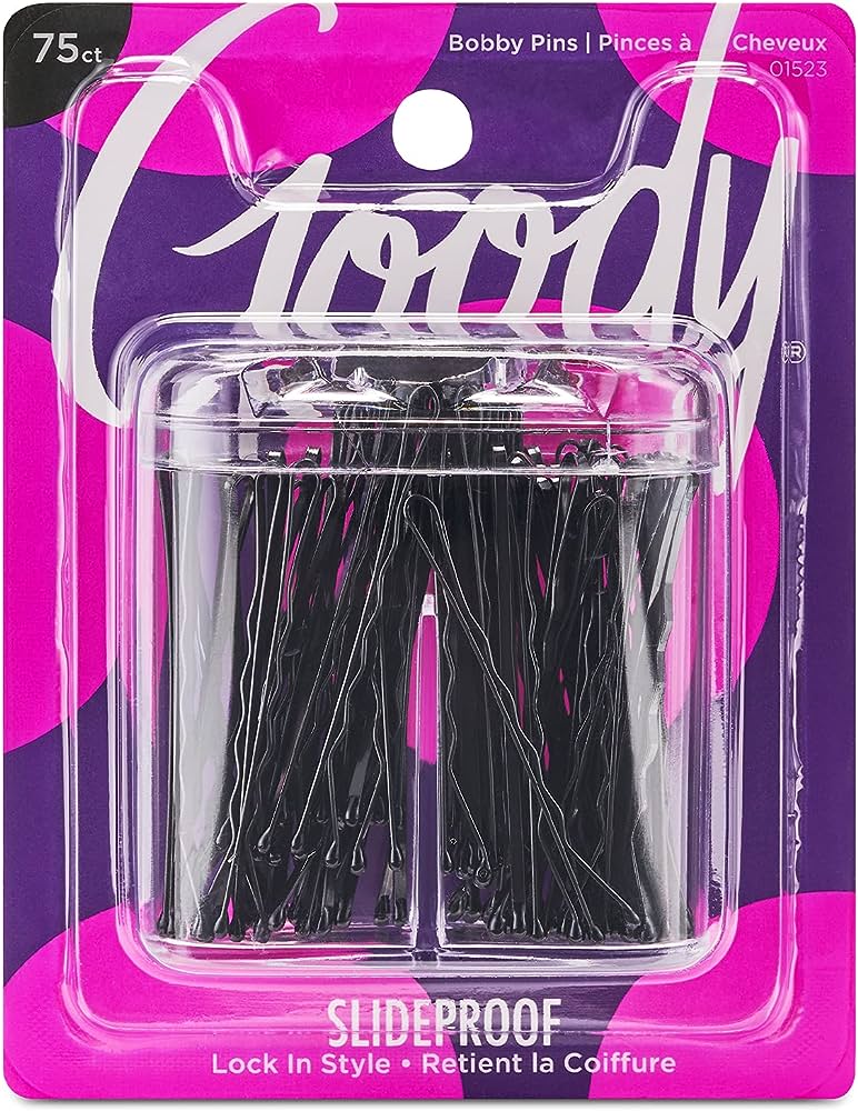Goody Bobby Pins w/ Magnetic Top 75 ct UPC:041457015223 Pack:72/6