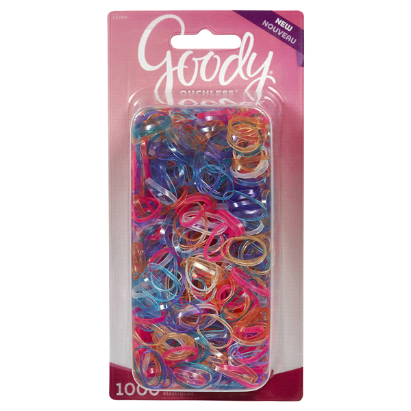 Goody Girls Ouchless Polybands Elastics 1000ct UPC:041457110508 Pack:72/3