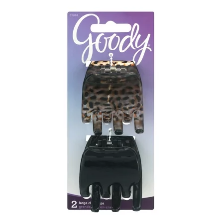 Goody Large Sqaure Claw Clips UPC:041457070017 Pack:72/3